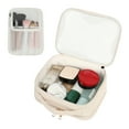 thumbnail image 1 of Travel Makeup Bag for Women Girls Waterproof Toiletry Bag Clear Cosmetic Organizer with Detachable Brush Holder, Beige, 1 of 8