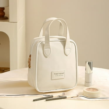 Travel Makeup Bags for Women, Handheld Makeup Bag Luxury Large Capacity for Travel Portable Cosmetic Storage Bag Toiletries Bag Tote Bag