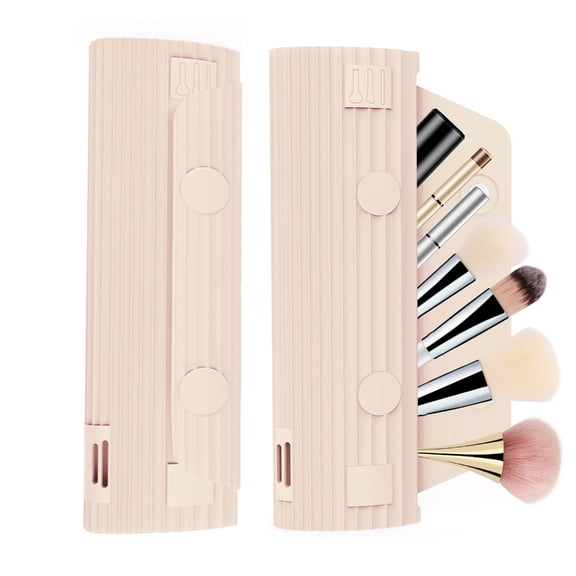 Travel Makeup Brush Bag Silicone Makeup Brush Holder Makeup Brush Cosmetic Bag