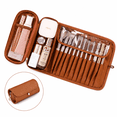 thumbnail image 1 of Travel Makeup Brush Holder Bag Roll-Up Cosmetic Organizer Case, Portable Foldable Makeup Storage Bag for Women, 1 of 6