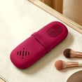 thumbnail image 1 of Travel Makeup Brush Holder Pouch, Silicone Cosmetic Organizer with Cleaning Panel for Dust-Proof Storage, 1 of 6