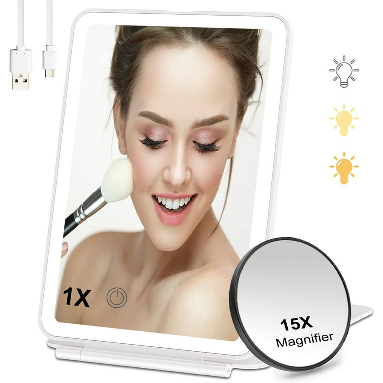 Travel Makeup Mirror With Lights