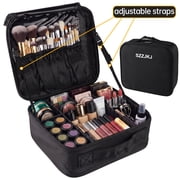 SZZJKJ Makeup Bag, Makeup Organizer, Large Capacity Travel Toiletry Bag Organizer Black