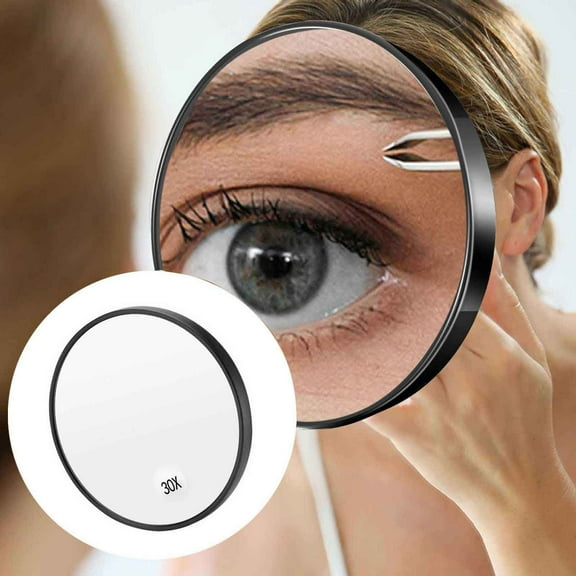 Travel Makeup with 10x 20x 30x Magnification Suction Cup for Precise Application