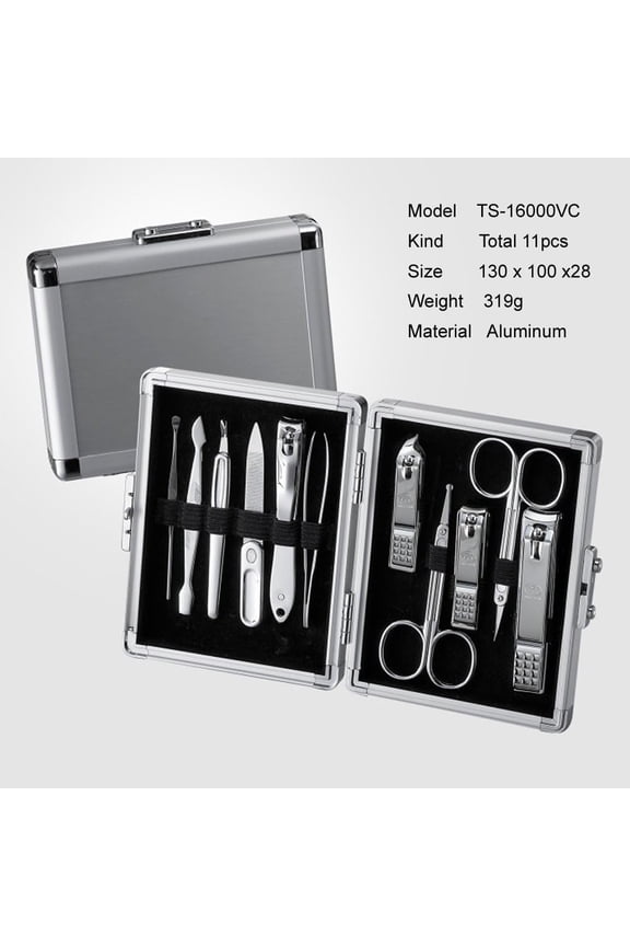 Travel Manicure Grooming Kit Nail Clipper Set (11 Pcs), Made In Korea, Since 1975.[1962]