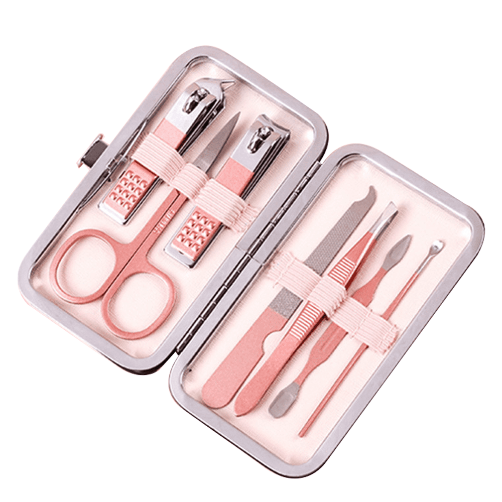 Travel Manicure Kit Nail Clippers Pedicure Set Professional Nail Care Tools  Stainless Steel Grooming Nail Set with Portable Travel Case Gifts for Men