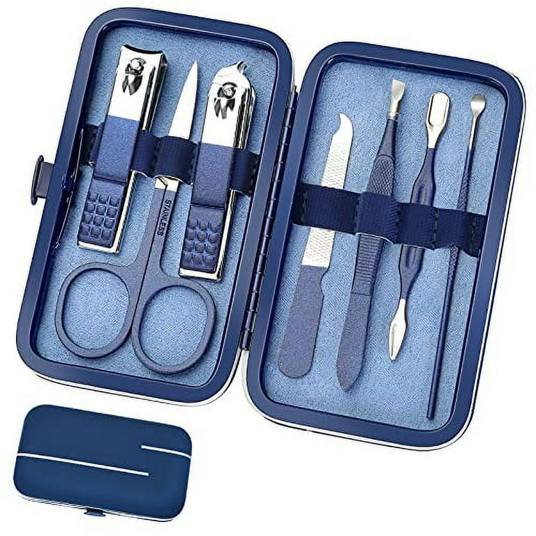 Travel Manicure Set, Mens Grooming kit Women Nail Manicure Kit 8 in 1,  Aceoce Manicure Pedicure Kit Manicure Set Professional Gift for Family  Friends