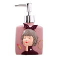 thumbnail image 1 of Travel Manual Soap Dispenser Lotion Refillable Shampoo Skincare Liquid Container Salon Body Wash Detergent Pump Bottle - Pink 330ml, 1 of 8