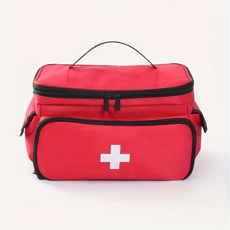 Travel Medicine Bag Organizer, Medicine Organizer Storage, Pill Bottle Organizer Storage, Medication Organizer for Home, Medicine Kit, Travel Emergency Kit (Bag Only), Shelf Baskets