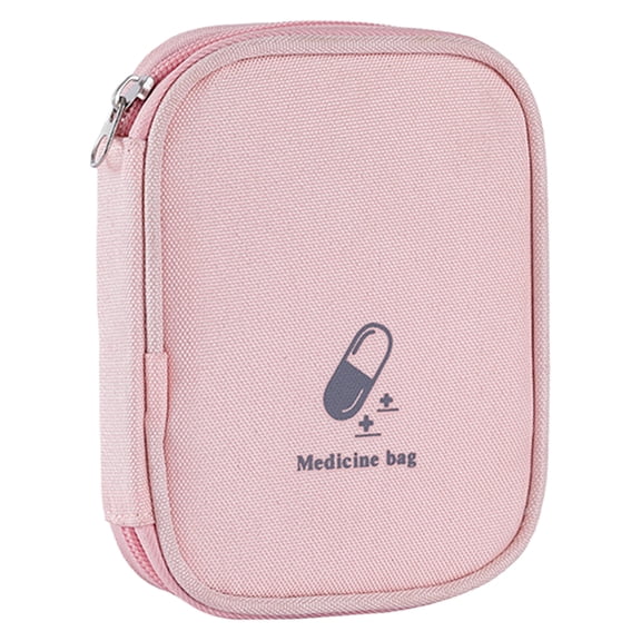 Travel Medicine Organizer,Empty First Aid Bags,Travel Medicine Bag Storage Case,Medical Supplies Organizer Bag,Zipper Pouch,Portable Kit for Traveling,Car,Home,Camping,Office,Hiking,Outdoor,5.5"x4.3"