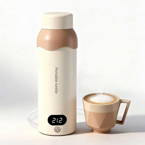 Travel Mini Electric Tea Kettle Small, 6 Temper Controls Portable Kettle for Travel with Stainless Steel, Auto Shut-Off and Quickly Portable Water Boiler For Tea & More