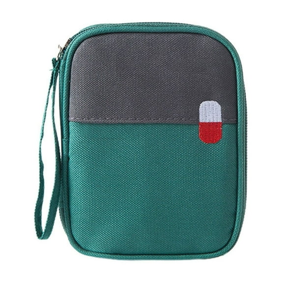 Travel Mini Pouch Portable Mini Kit Storage Bag Empty Pouch For Outdoor Camping Hiking Travel Emergency Small Pouch/ Green Travel Mini First Aid Kit