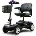 thumbnail image 1 of Travel Mobility Scooter, Heavy Duty Electric Scooters with 4 Anti-Tip Wheels, Compact Lightweight Mobility Scooters for Senior Adults Elderly, Foldable Mobility Scooter, Holds 300lbs, Purple, 1 of 14