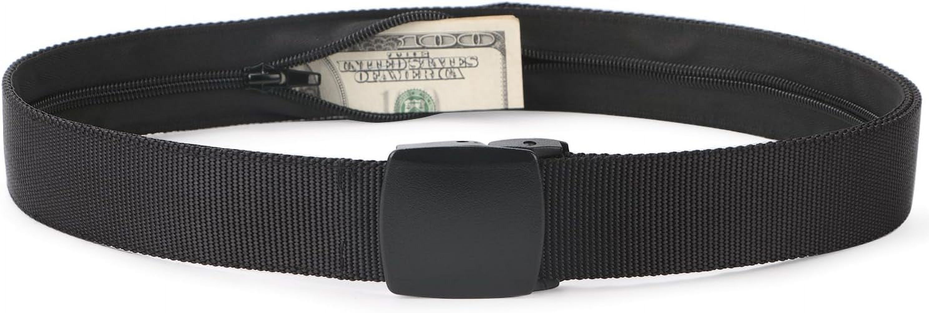 Travel Money Belt Nylon Hidden Money Pocket Belt With Plastic Buckle Travel Money Belt Nylon Hidden Money Pocket Belt With Plastic Buckle