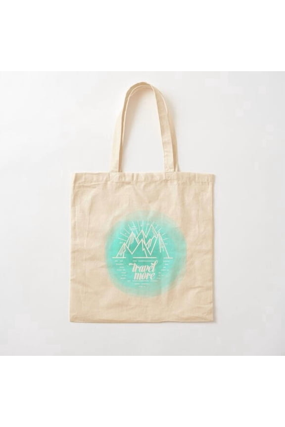 Travel More Style 008 Canvas Tote Bags, Reusable Shopping Bag