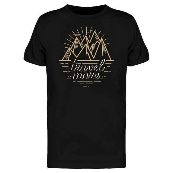 Travel More Typography T-Shirt Men -Image by Shutterstock, Male 3X-Large