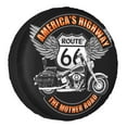 Travel Motorcycle Ride The Historic Spare Wheel Tire Cover for USA