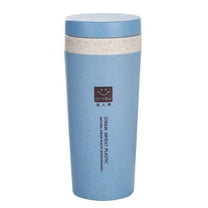 Travel Mug 10OZ Coffee Mug Stainless Steel Coffee Cup Reusable Travel Mug with Leak proof Lid for Tea Coffee Milk Cocoa Ideal Gifts for Friends - Blue