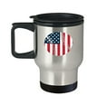 thumbnail image 1 of Travel Mug Baseball - USA Flag - Gifts for Sports Fans - 14 oz Stainless Steel Coffee Cup, 1 of 4