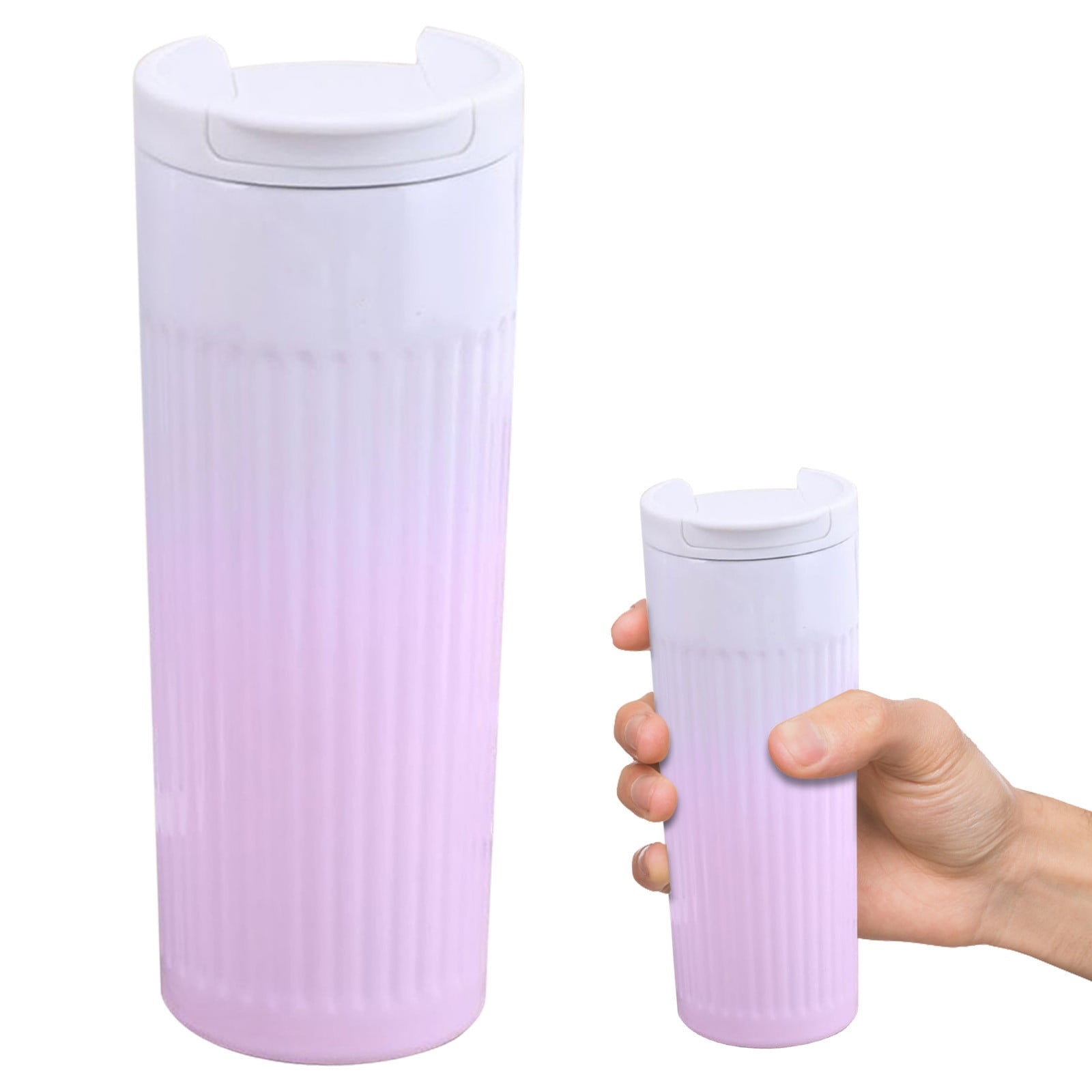 Travel Mug Microwavable Glass Cups for Iced Coffee Mug Glass Double