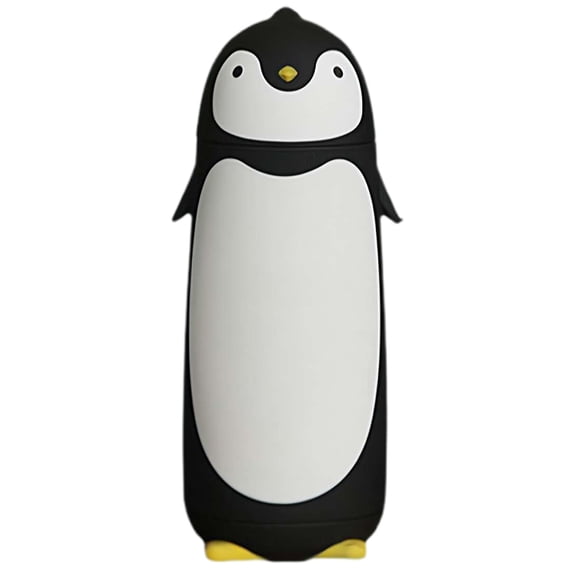 Travel Mug Novelty Penguin Double Layer Glass Tumbler 1 Pack Insulated Tumbler, Clear Smooth Kitchen Gadget, Beverage Vessel for Household Desktop Daily Beverage Serving