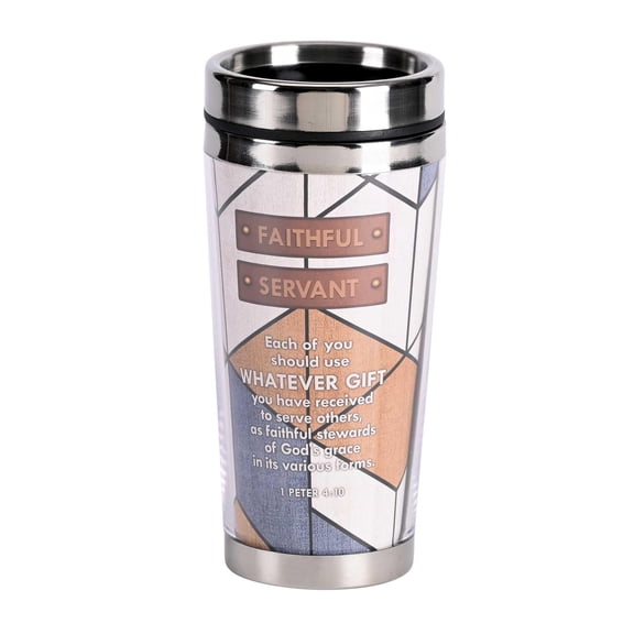 Dicksons On the Go Travel Tumbler With Sliding Lid 16 Oz Stainless Steel Our Nation's Prayer Patriotic