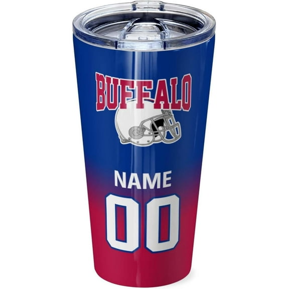 Travel Mug Tumbler Stainless Steel Cup Personalized Coffee Mug Sealed Lid Straw Fan Gifts Insulated Keeps Drinks Cold&hot Custom Name Number