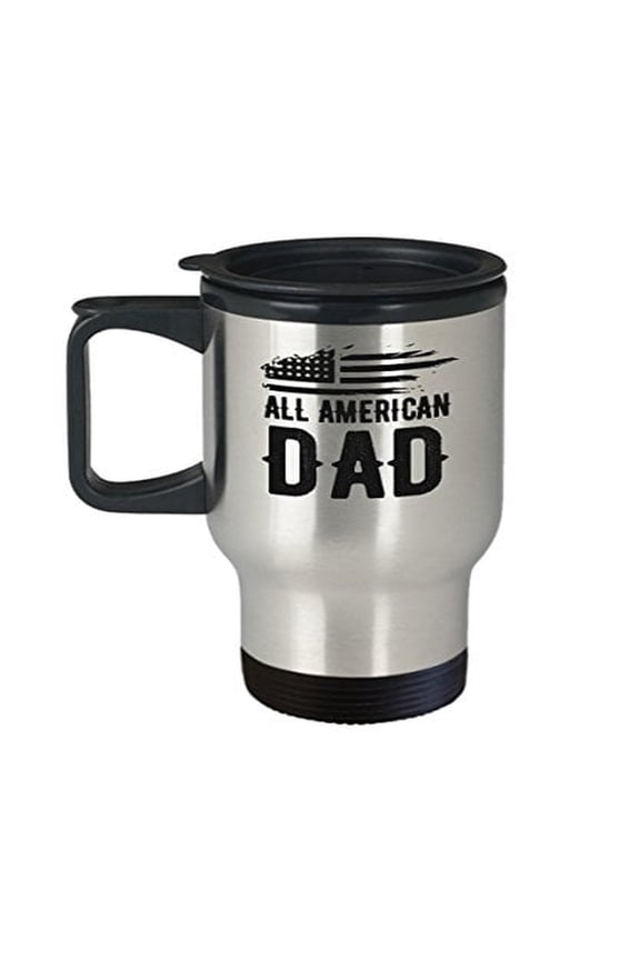 Travel Mug for Dad - 14 oz Stainless Steel Coffee Cup - Great Fathers Day Gift