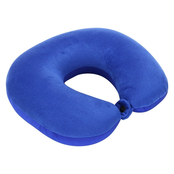 Travel Neck Pillow, Neck Pillow Airplane, Memory Foam Travel Pillow for Head and Neck Support, Neck Pillow for Traveling with Attachable Snap, Flight Pillow for Sleeping, Car,Train, Home, Office