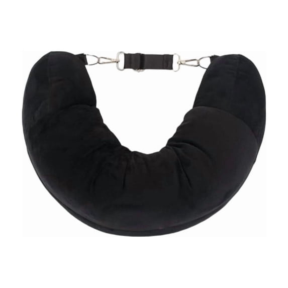 Travel Neck Pillow,Stuffable Travel Pillow,Fillable Neck Pillow Portable U Shaped Plush Travel Pillowcase with Adjustable Strap Multifunctional Clothes Storage Pillow for Airplane Outdoor Camping