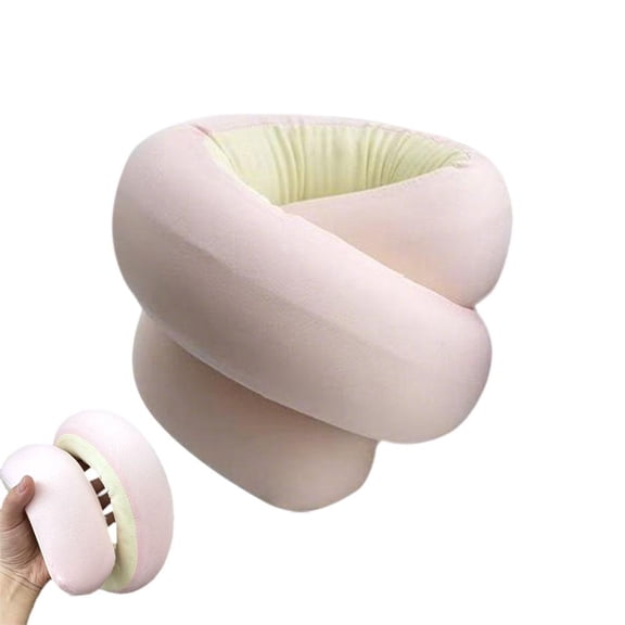 Travel Neck Pillow for Airplanes, Adjustable Memory Foam Cushion Headrest for Car Rides, Office Naps, and Camping