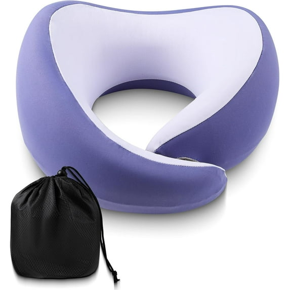 Travel Neck Pillow for Traveling Pillows Support Essentials Flying Long Flights Plane Gifts Pain Airplanes Memory Foam