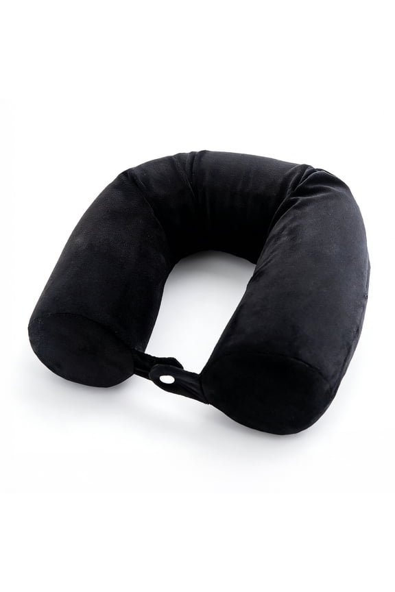 Travel Neck Pillows, Adjustable Memory Foam Travel Neck Pillow for Sleeping, Portable Neck Pillow for Traveling Car Home and Office, Bendable Neck Roll Pillow