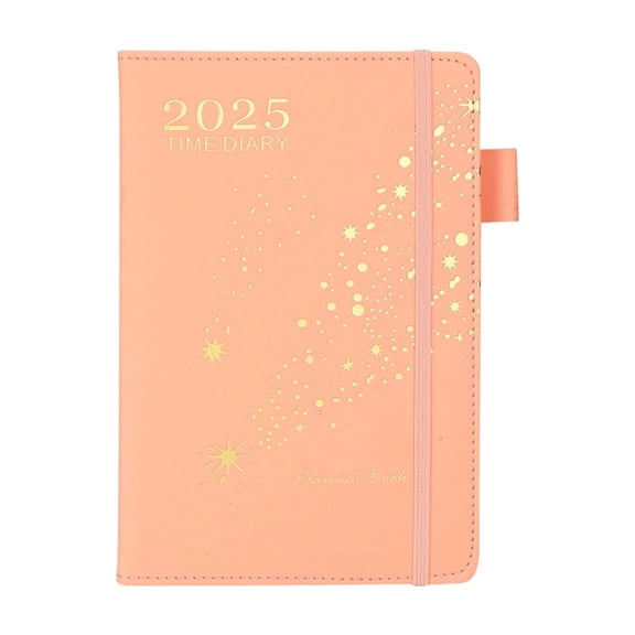Travel Notebook 2025 English And Spanish Schedule Book Binding Notes Today's Plan Book