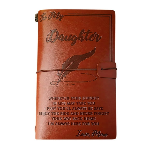 Travel Notebook I Will Alway Be With You Leather Diary Notebook Sketchbook Diary Reusable Writing Personalized Leather Notebook Perfects Gift
