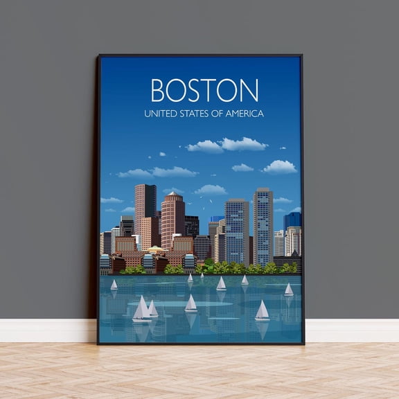 Travel Of Boston Travel Print Of Boston City Of Boston Usa Usa Travel Boston Cityscape