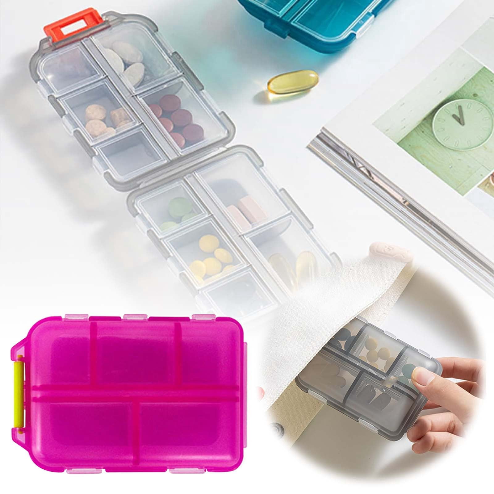 Travel Organizer 7 Day Weekly Daily Storage Container With Compartments ...