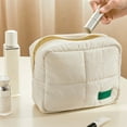 thumbnail image 1 of Travel Organizer Bag, Toiletry Bag, Waterproof Nylon Cosmetic Pouch with Multiple Compartments, 23x10x18cm Quilted Makeup Bag for Luggage Storage, for Women Travel Essentials, Vacation Packing, 1 of 6