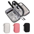 thumbnail image 1 of Travel Organizer Bag Wire Cable Storage Organizers Pouch Carry Case Waterproof Double Layers Data Cables USB Portable Power Storages, 1 of 14