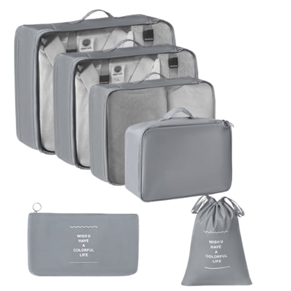 Travel Organizer Bags Set, Multifunction Packing Cubes Storage Bags for Luggage Sorting Efficient Packing Organization Solution for Business Travel Vacation Weekend Trips Frequent Travelers