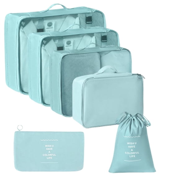 Travel Organizer Bags Set, Multifunction Packing Cubes Storage Bags for Luggage Sorting Efficient Packing Organization Solution for Business Travel Vacation Weekend Trips Frequent Travelers