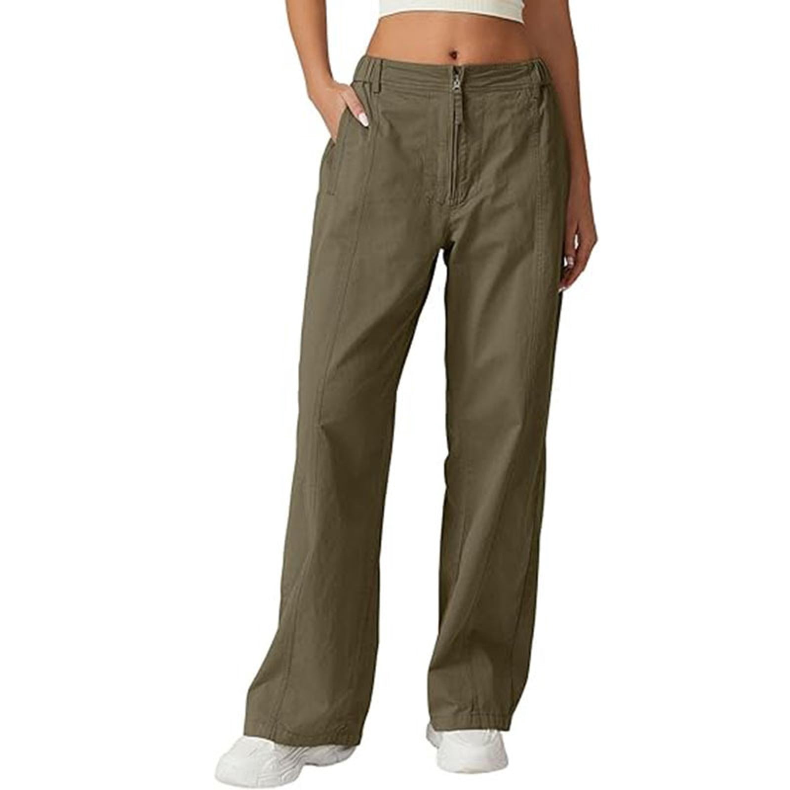 Tianiyouqing Womens with Pockets Baggy Pants Cargo Capris