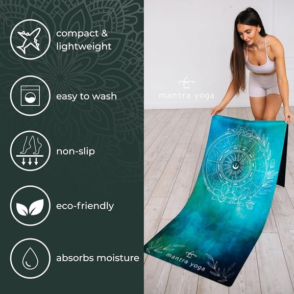 Travel PRO 1.5mm with Knee Pad - Foldable Fitness & Exercise Mat with Bag | Lightweight, Compact & -Friendly | Non-Slip & Washable | For All Types of Yoga | 72" L x 24" W | 2.6 lbs