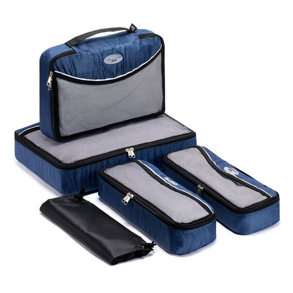 Travel Packing Cubes 5Pcs Travel Organizer Bag Luggage Organizer Clothes Packing Bag Travel Suitcase Underwear Packing Bag