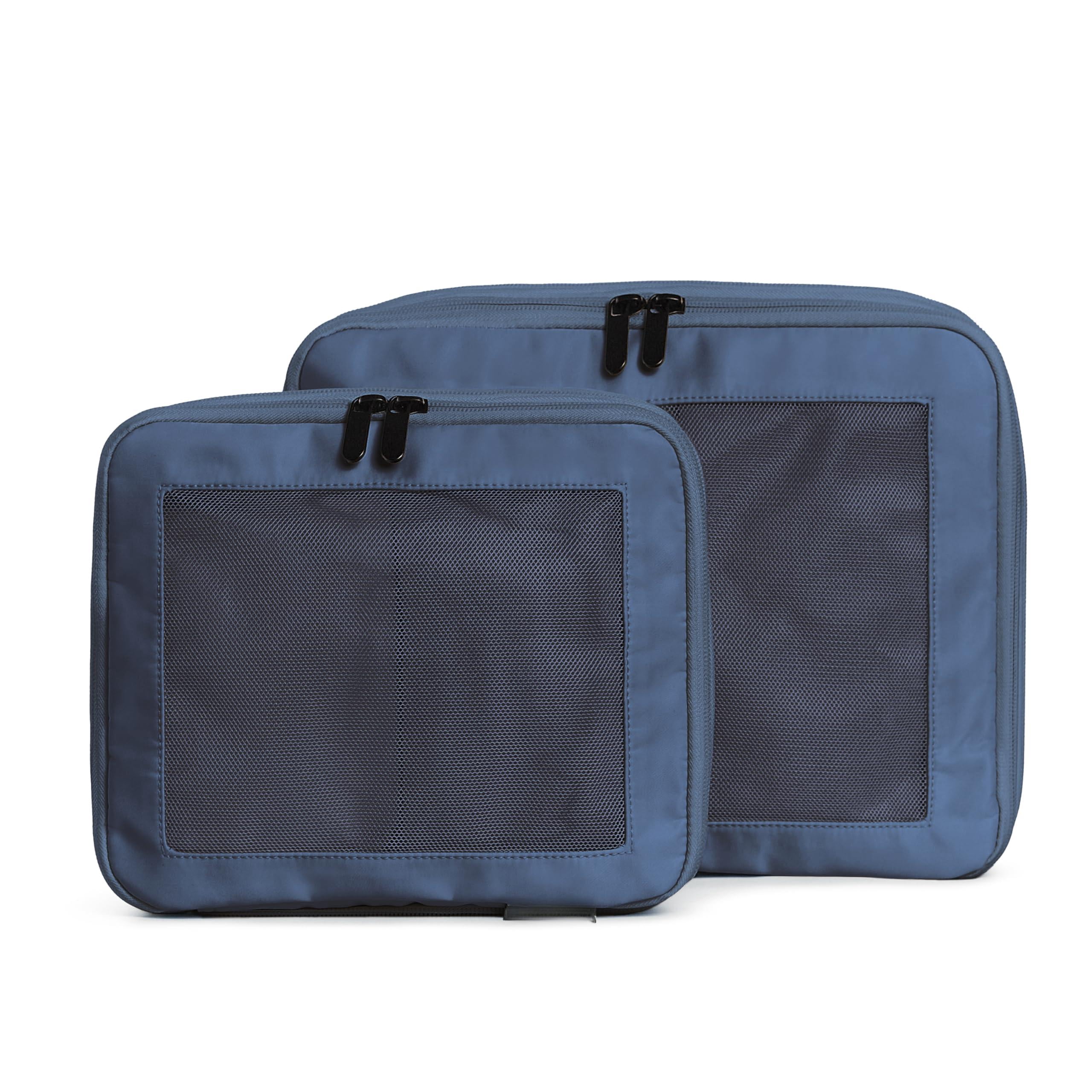 Travel Packing Cubes Dark Blue 2-Pack Luggage Organizer Bags