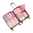 thumbnail image 1 of Travel Packing Cubes Organizer Set 7-Piece with Shoe Bag, Underwear Pouch & Laundry Drawstring Bag for Luggage Clothes Storage, 1 of 2