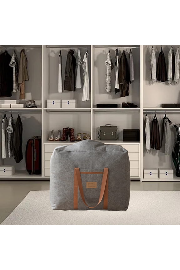 Travel Packing Cubes Set, Double Capacity Luggage Organizers, Gray Polyester Compression Storage Bags for Suitcases, 3 Sizes (12x14x7cm, 11.81x13.77x0.78in)