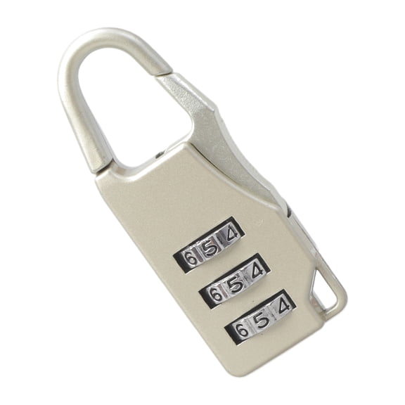 Travel Padlock Small Lock with 3 Digit Combination Security Lock for Diary Home Gym School Bag Suitcases Zippers