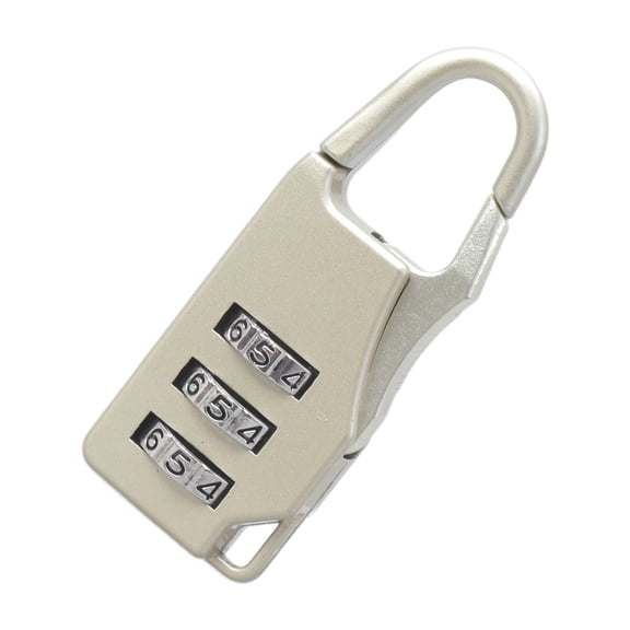 Travel Padlock Small Lock with 3 Digit Combination Security Lock for Diary Home Gym School Bag Suitcases Zippers