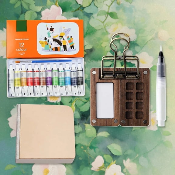 Travel Paint Palette Pocket Artist Watercolor Set Mini Watercolor Palette Set Portable Watercolor Set for School